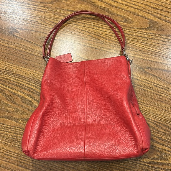 Coach Madison Phoebe F35723 Pebbled Shoulder Bag - Picture 1 of 16